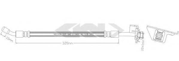 SPIDAN 340256 Тормозной шланг