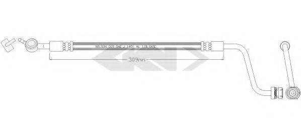 SPIDAN 340273 Тормозной шланг