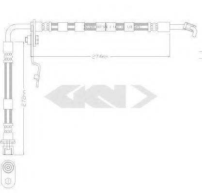 SPIDAN 340302 Тормозной шланг