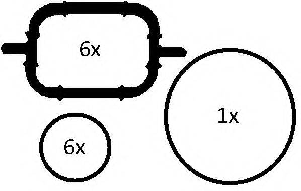Комплект прокладок, впускной коллектор ELRING 228.690