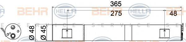 BEHR HELLA SERVICE 8FT351335191 Осушитель, кондиционер