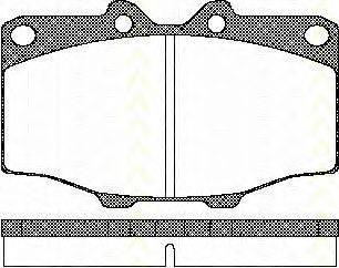 Комплект тормозных колодок, дисковый тормоз TRISCAN 8110 10034