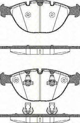 Комплект тормозных колодок, дисковый тормоз TRISCAN 8110 11011
