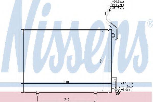 Конденсатор, кондиционер NISSENS 940107