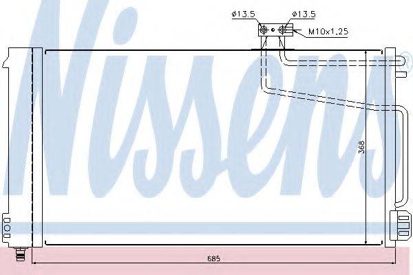 Конденсатор, кондиционер NISSENS 940145