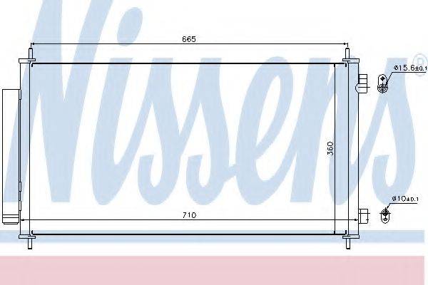 Конденсатор, кондиционер NISSENS 940163