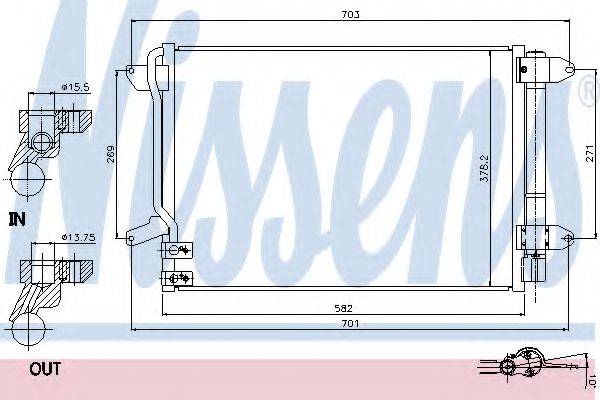 Конденсатор, кондиционер NISSENS 940238