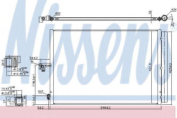 Конденсатор, кондиционер NISSENS 940412