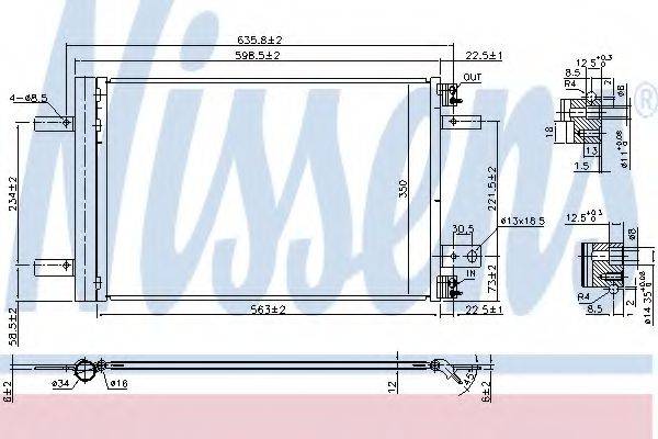 Конденсатор, кондиционер NISSENS 940458