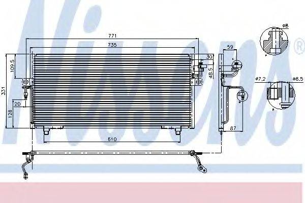 Конденсатор, кондиционер NISSENS 94299