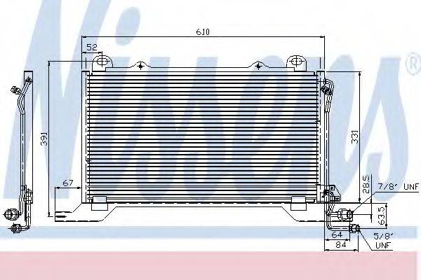 Конденсатор, кондиционер NISSENS 94425