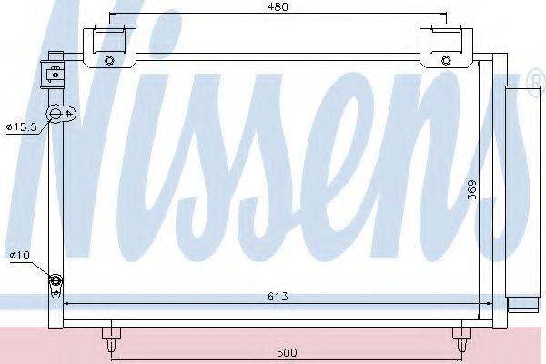 Конденсатор, кондиционер NISSENS 94730