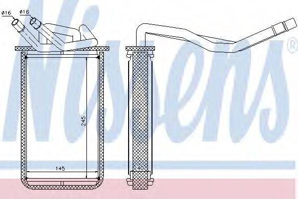 Теплообменник, отопление салона NISSENS 71768