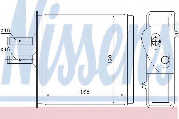 Теплообменник, отопление салона NISSENS 71442