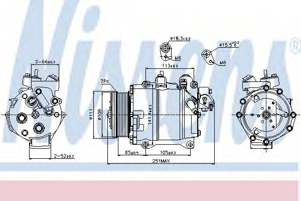 Компрессор, кондиционер NISSENS 89245