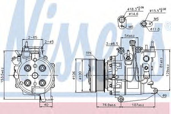 Компрессор, кондиционер NISSENS 89247