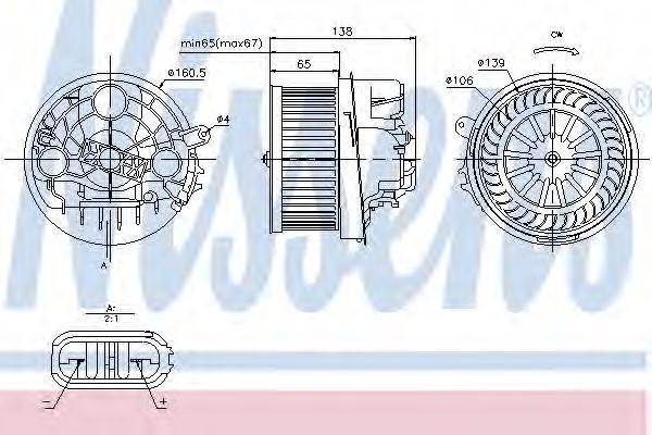 Вентилятор салона NISSENS 87091