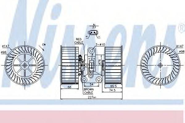 Вентилятор салона NISSENS 87114