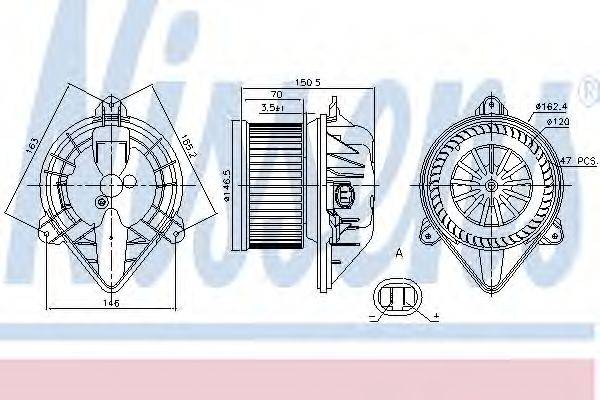 Вентилятор салона NISSENS 87173