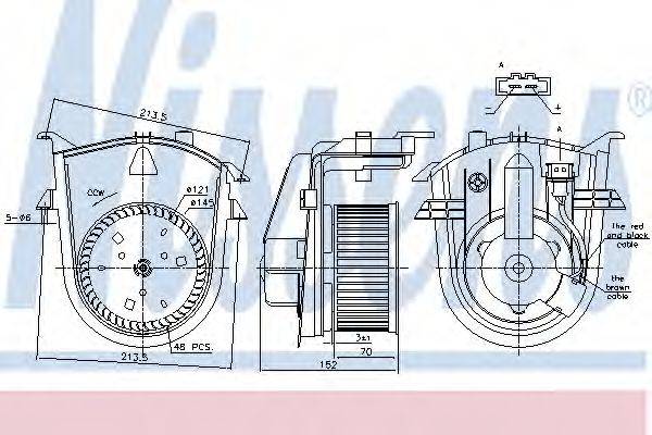 Вентилятор салона NISSENS 87176