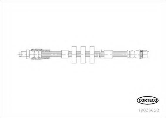 CORTECO 19036628 Тормозной шланг