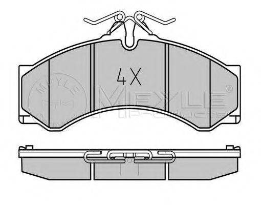 Комплект тормозных колодок, дисковый тормоз MEYLE 025 290 7620