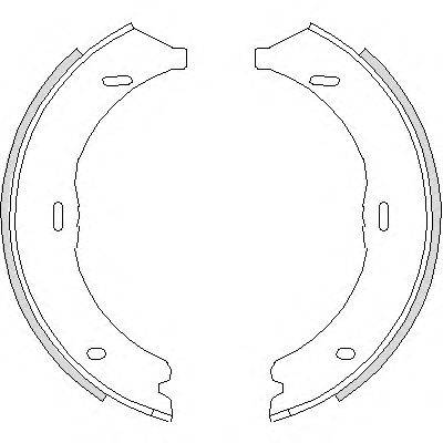Комплект тормозных колодок, стояночная тормозная система REMSA 4745.00
