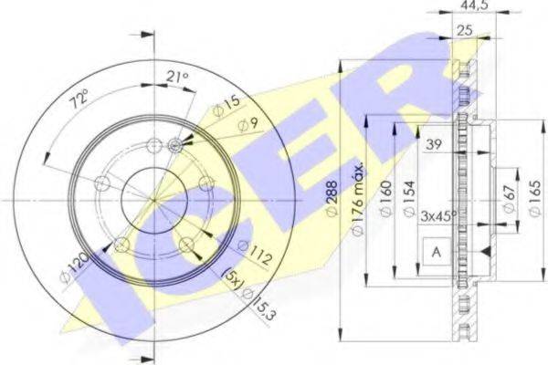 ICER 78BD01172 Тормозной диск