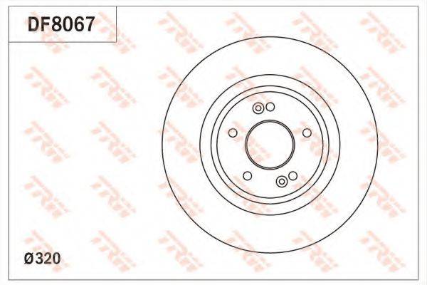 TRW DF8067 Тормозной диск