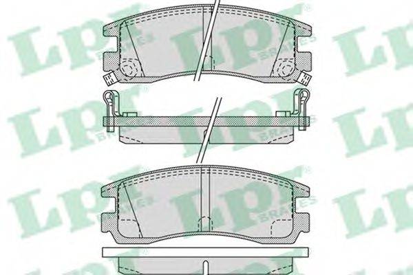 Комплект тормозных колодок, дисковый тормоз LPR 05P1031