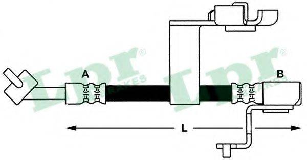 Тормозной шланг LPR 6T46658