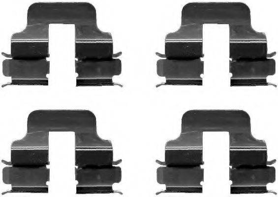 HELLA 8DZ355202801 Комплектующие, колодки дискового тормоза
