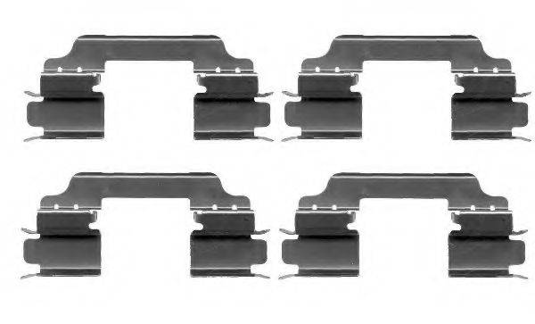 HELLA 8DZ355203151 Комплектующие, колодки дискового тормоза