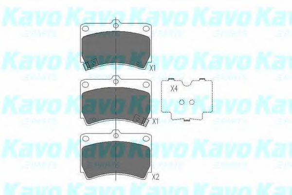 Комплект тормозных колодок, дисковый тормоз KAVO PARTS KBP-4501