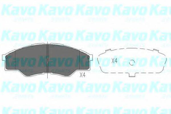 Комплект тормозных колодок, дисковый тормоз KAVO PARTS KBP-9102