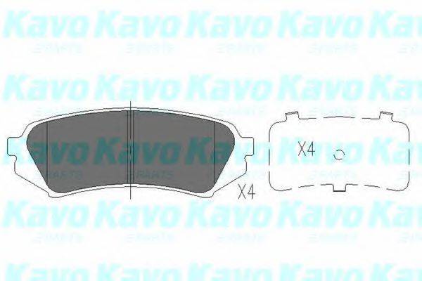 Комплект тормозных колодок, дисковый тормоз KAVO PARTS KBP-9118