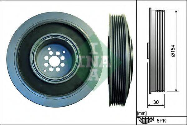 Ременный шкив, коленчатый вал INA 544 0102 10