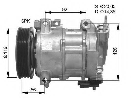 NRF 32593G Компрессор, кондиционер