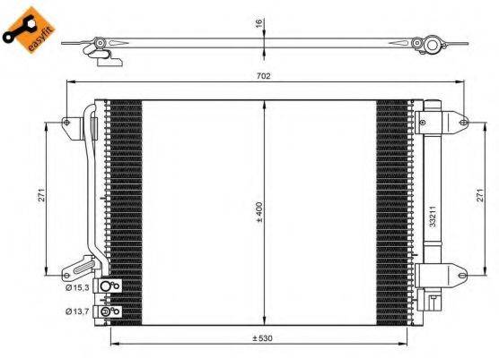 Конденсатор, кондиционер NRF 350028