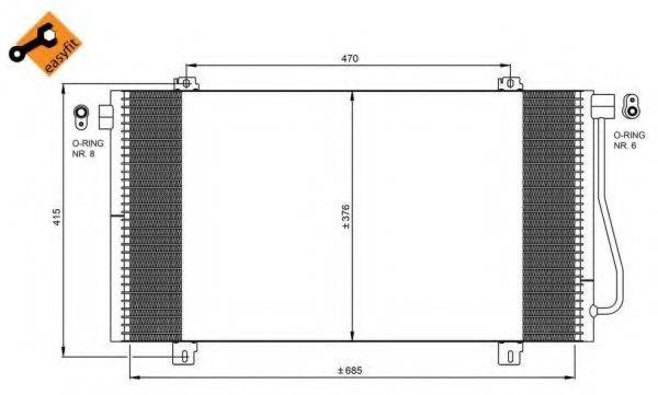 Конденсатор, кондиционер NRF 350030