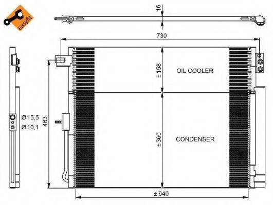 Конденсатор, кондиционер NRF 350038