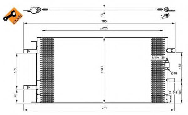 Конденсатор, кондиционер NRF 350046