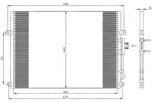 Конденсатор, кондиционер NRF 35275