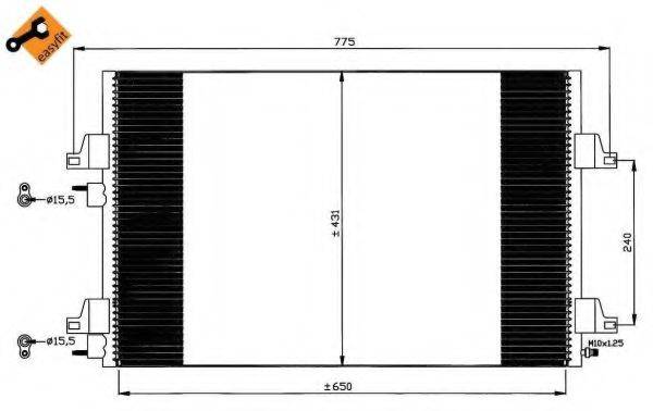 Конденсатор, кондиционер NRF 35749