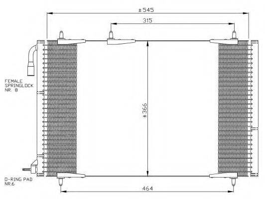 Конденсатор, кондиционер NRF 35836