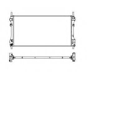 Радиатор, охлаждение двигателя NRF 509697