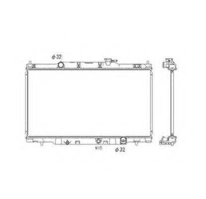 Радиатор, охлаждение двигателя NRF 53573