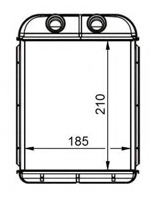 Теплообменник, отопление салона NRF 53668