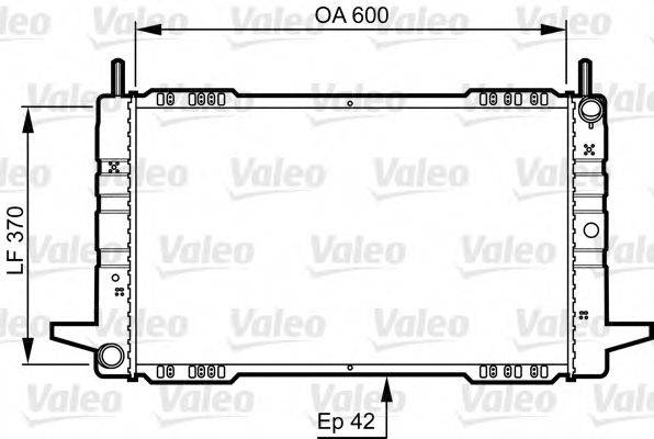 VALEO 730563 Радиатор, охлаждение двигателя