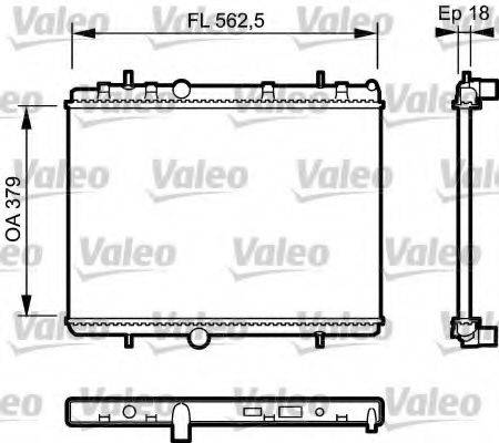 VALEO 735091 Радиатор, охлаждение двигателя